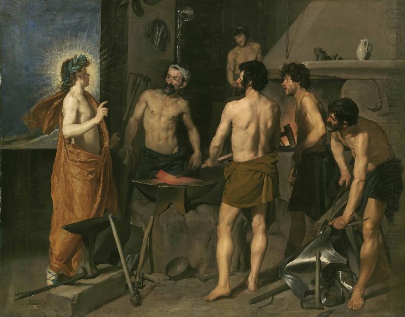 Diego Velazquez Apollo in the Forge of Vulcan oil painting picture